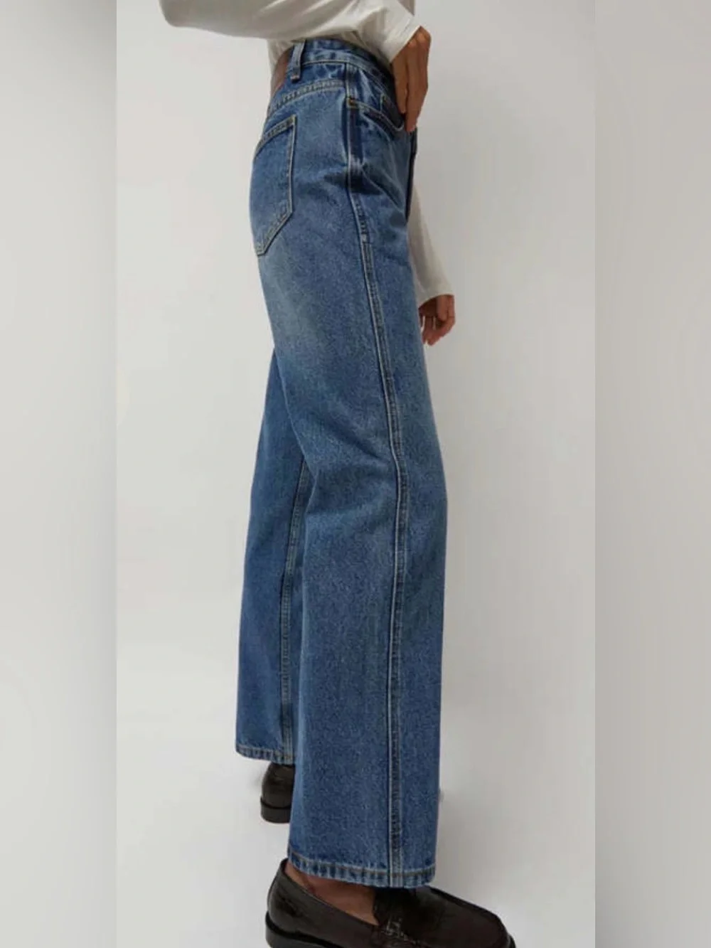 No.6 Store Erik Jean in Mid Blue Size 28 - Picture 2 of 10